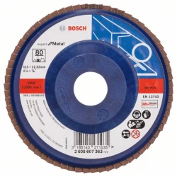 Диск ламелен за ъглошлайф X551, for Metal Ø115mm; G= 80, прав, 2608607363, BOSCH