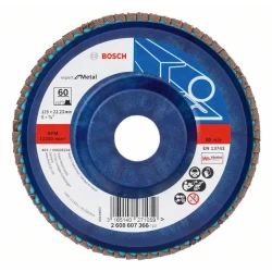 Диск ламелен за ъглошлайф X551, for Metal Ø125mm; G= 60, прав, 2608607366, BOSCH