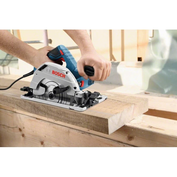 Ръчен циркуляр за дърво GKS 55+GCE, 1350W, Ø165mm, 0601682100, BOSCH