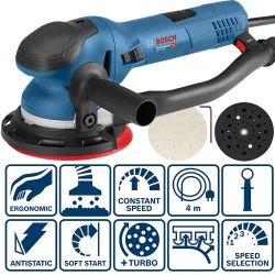 Виброшлайф за дърво GET 75-150, 150mm, 750W, 0601257100, BOSCH