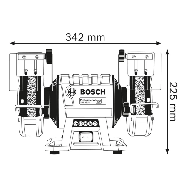 Шмиргел GBG35-15, 150х20 мм, 350W, 060127A300, BOSCH