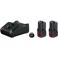 Стартов комплект 2 x GBA 12V 3.0Ah + GAL 12V-40, 1600A019RD, Bosch