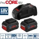 Стартов комплект 2 x ProCORE18V 5.5Ah + GAL 1880 CV, 1600A0214C, Bosch