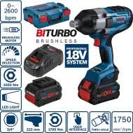 Акумулаторен гайковерт ударен GDS 18V-1050 H, 06019J8502, Bosch