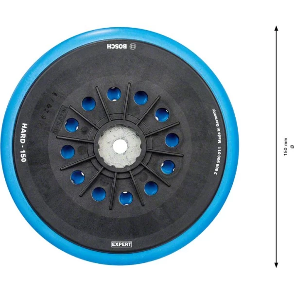 Опорна подложка EXPERT Multihole за Bosch 150 mm, твърда, 2608900011, BOSCH