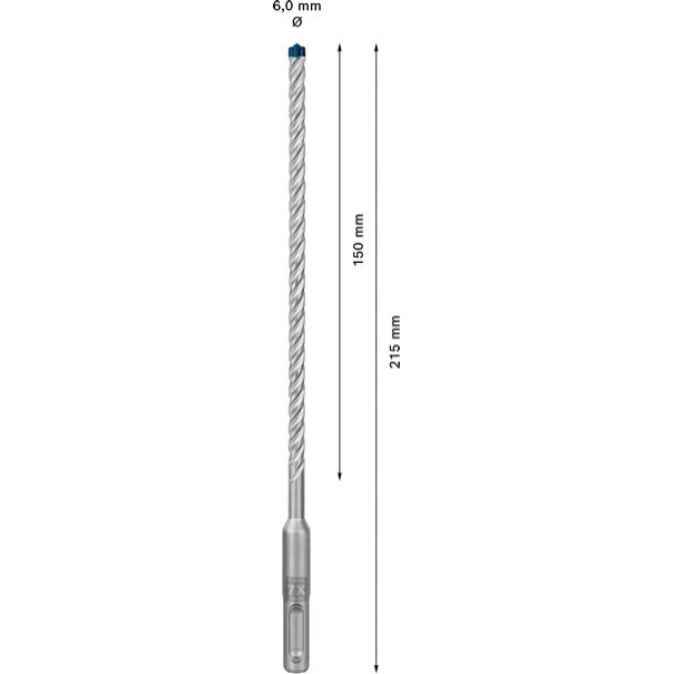 Свредло за перфоратор EXPERT SDS-plus-7Х 6x150x215 mm, 2608900073, BOSCH