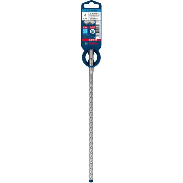 Свредло за перфоратор EXPERT SDS-plus-7Х 8x200x265 mm, 2608900090, BOSCH