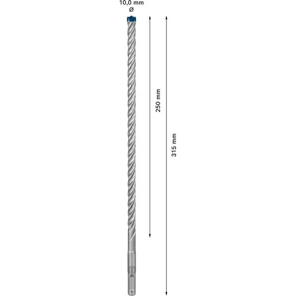 Свредло за перфоратор EXPERT SDS-plus-7Х 10x250x315 mm, 2608900100, BOSCH