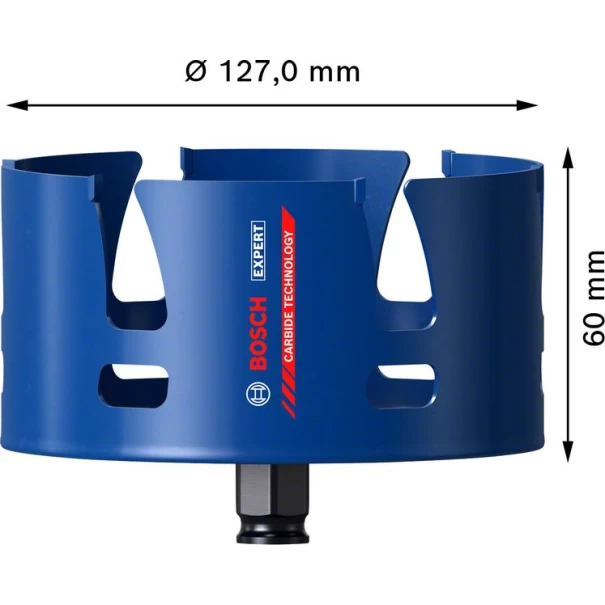 Боркорона EXPERT Construction Material 127 x 60 mm, 2608900485, BOSCH