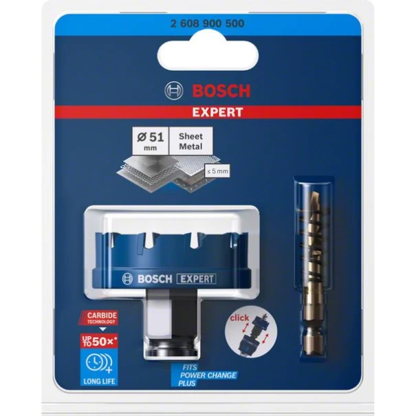 Боркорона EXPERT Sheet Metal 51 x 5 mm, 2608900500, BOSCH