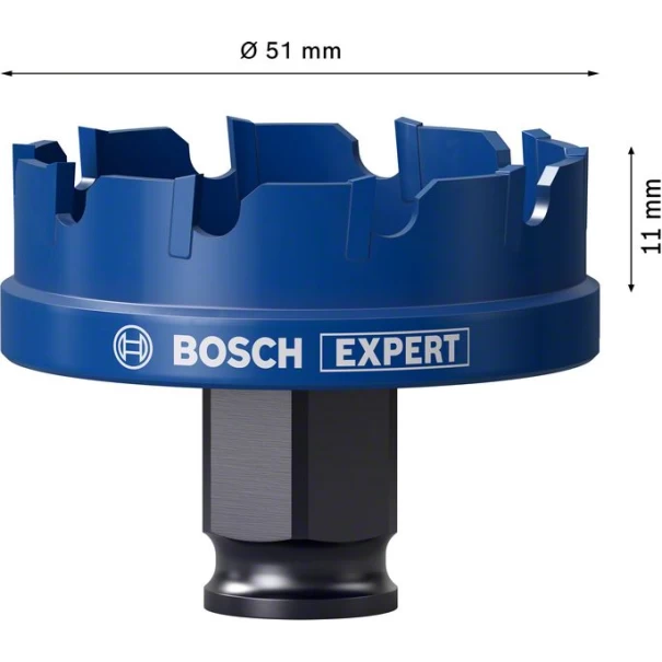 Боркорона EXPERT Sheet Metal 51 x 5 mm, 2608900500, BOSCH