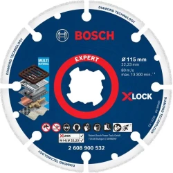Отрезен диск EXPERT Diamond Metal Wheel X-LOCK 115 x 22,23 mm, 2608900532, BOSCH