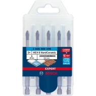 Комплект свредла за керемиди EXPERT HEX-9 HardCeramic, 5 mm 5бр, 2608900598, BOSCH