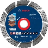 Диамантен диск за рязане EXPERT MultiMaterial 150 x 22,23 x 2,4 x 12 mm, 2608900661, BOSCH