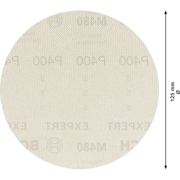 Абразивна мрежа EXPERT M480 за ексцентършлайф 125 mm, G 400 5бр, 2608900679, BOSCH