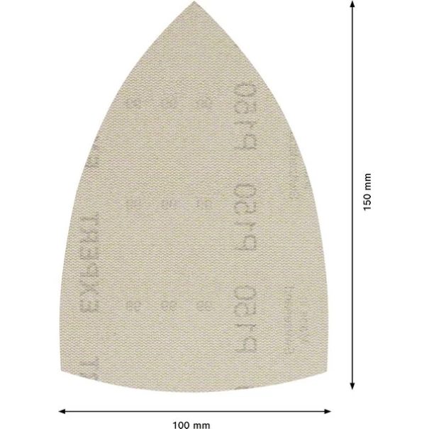 Абразивна мрежа EXPERT M480 за мултишлифовъчни машини, 100 x 150 mm, G 150, 10бр, 2608900728, BOSCH