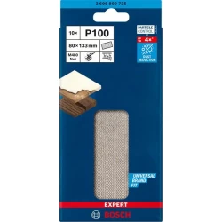 Абразивна мрежа EXPERT M480 за виброшлайф 80 x 133 mm, G 100, 10бр, 2608900735, BOSCH