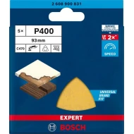 Шкурка EXPERT C470 за делта шлифовъчни машини 93 mm, G 400 5бр, 2608900831, BOSCH