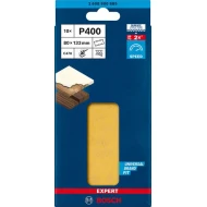 Шкурка EXPERT C470 с 8 отвора, за виброшлайфи, 80 x 133 mm, G 400 10бр, 2608900885, BOSCH