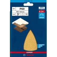 Шкурка EXPERT C470 със 7 отвора, за мултишлифовъчни машини, 100 x 150 mm, G 60 10бр, 2608901115, BOSCH
