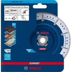 Диск за рязане и скосяване EXPERT Diamond Pipe Cut Wheel X-LOCK, 125mm, 2608901391, BOSCH