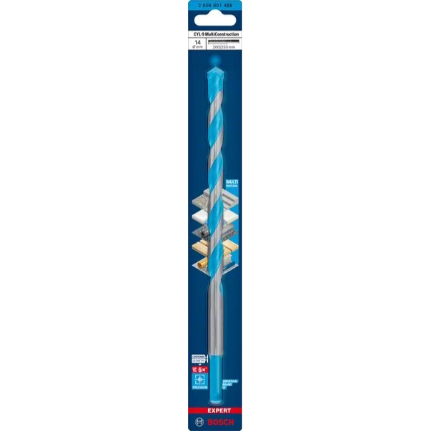 Свредло EXPERT CYL-9 MultiConstruction 14 x 150 x 200 mm, 2608901488, BOSCH