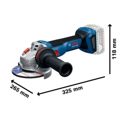 Акумулаторен ъглошлайф GWS 18V-11, 2x5.Ah, L-BOXX, GAL1880CV, 06019N4103, BOSCH