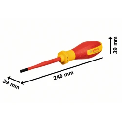 Отвертка плоска изолирана VDE SL5.5x100, 1600A02NC3, BOSCH