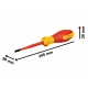 Отвертка плоска изолирана VDE SL5.5x100, 1600A02NC3, BOSCH