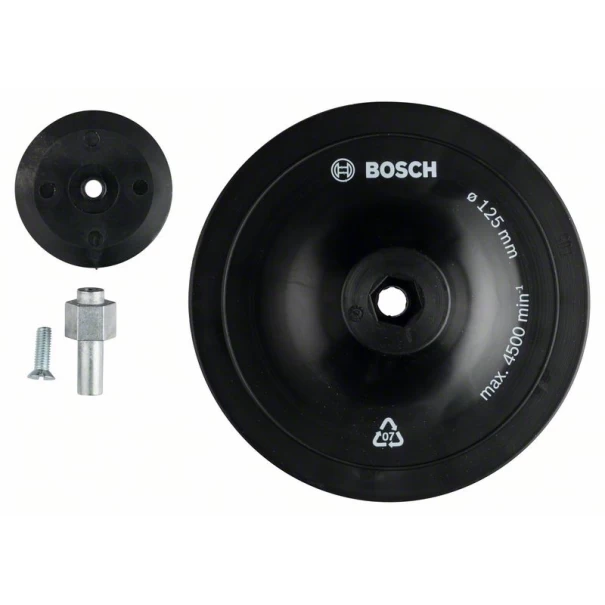 Диск подложен, 125 mm, 8 mm, 1 бр, 1609200240, BOSCH