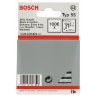 Скоба с тесен гръб тип 55, 6x1,08x12 mm, 1000 бр, 1609200370, BOSCH