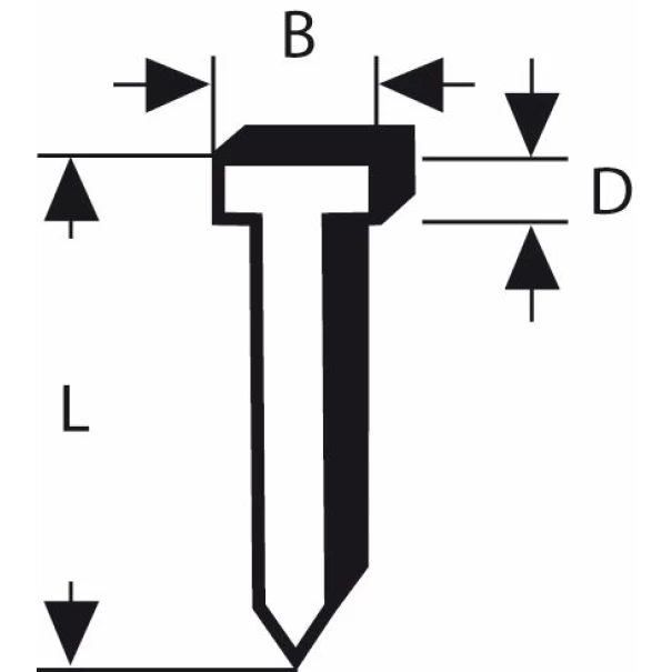 Пирон тип 47, 1,8x1,27x23 mm, 1000 бр, 1609200378, BOSCH