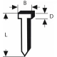 Пирон тип 47, 1,8x1,27x23 mm, 1000 бр, 1609200378, BOSCH