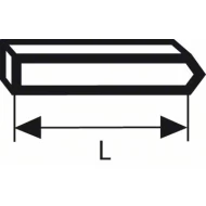 Щифт тип 40, 23 mm, 1000 бр, 1609200390, BOSCH