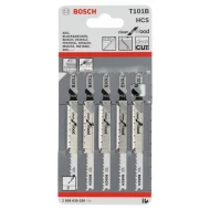 Нож за прободен трион T 101 B, Clean for Wood, 5бр, 2608630030, BOSCH
