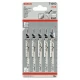 Нож за прободен трион T 101 D, Clean for Wood, 5бр, 2608630032, BOSCH