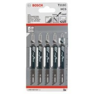 Нож за прободен трион T 111 C, Basic for Wood, 5бр, 2608630033, BOSCH