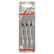 Нож за прободен трион T 101 D, Clean for Wood, 3бр, 2608630558, BOSCH