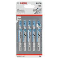 Нож за прободен трион T 118 B, Basic for Metal, 5бр, 2608631014, BOSCH