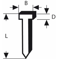 Пирон тип 48, 1,8x1,45x14 mm, 1000 бр, 1609200393, BOSCH