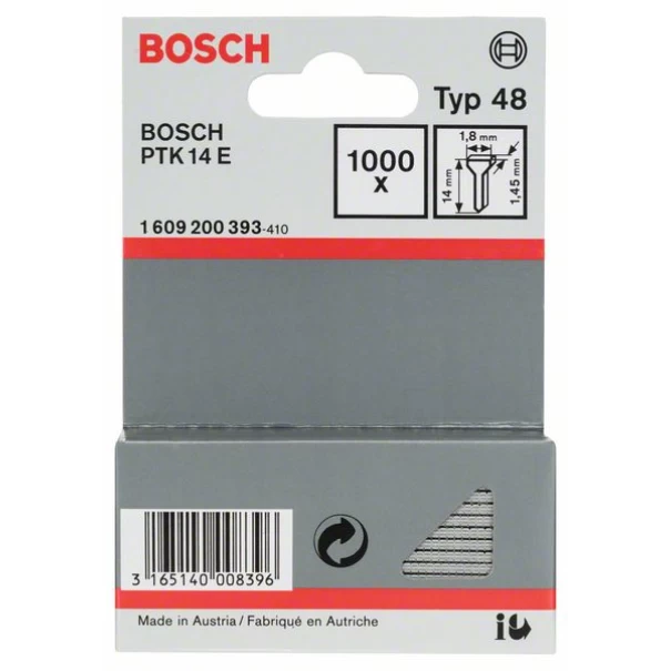 Пирон тип 48, 1,8x1,45x14 mm, 1000 бр, 1609200393, BOSCH