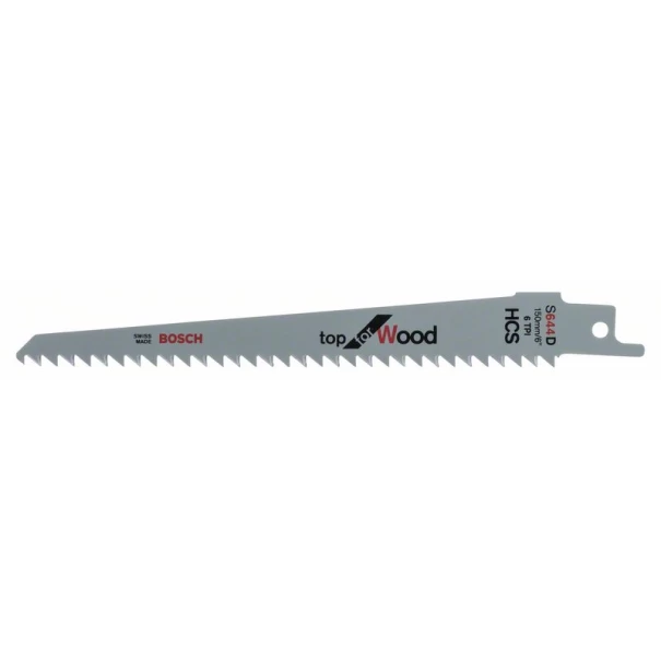 Нож за саблен трион за дърво S 644 D, Top for Wood, 5бр, 2608650673, BOSCH