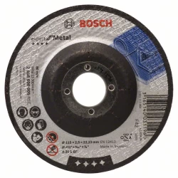 Диск за рязане, вдлъбнат, Expert for Metal, A 30 S BF, 115 mm, 2,5 mm, 1 бр, 2608600005, BOSCH