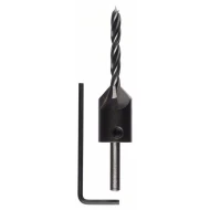 Бургия за дърво спирална със зенкер, Ø5mm, 1бр, 2608596392, BOSCH