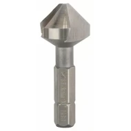 Зенкер конусен HSS с 3 остриета х 90°, Ø16,5x40, HEX 1/4, 1бр, 2608596408, BOSCH