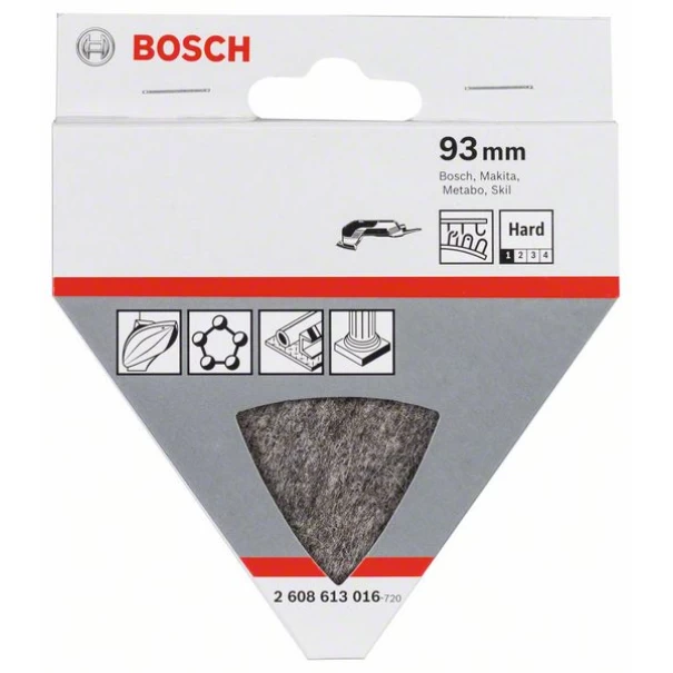 Филц полиращ, Твърд, 93 mm, 1 бр, 2608613016, BOSCH