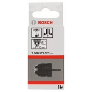 Патронник бързозатягащ до 10mm, 1 - 10mm, 1/4" - 6k, 1бр, 2608572075, BOSCH
