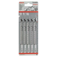 Нож за прободен трион T 344 DF, Speed for Hard Wood, 5бр, 2608634243, BOSCH