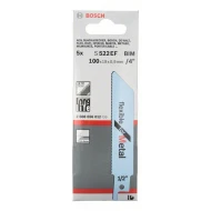 Нож за саблен трион за метал S 522 ЕF, Flexible for Metal, 5бр, 2608656012, BOSCH