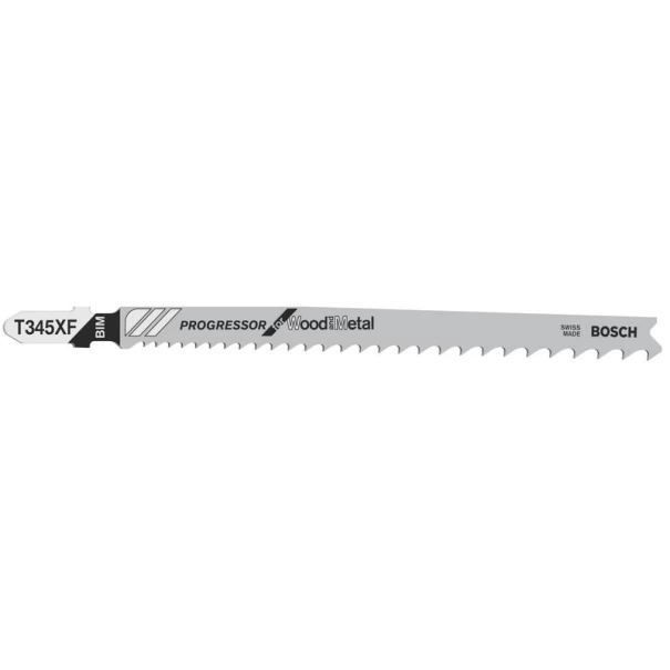 Нож за прободен трион T 345 XF, Progressor for Wood and Metal, 3бр, 2608634993, BOSCH
